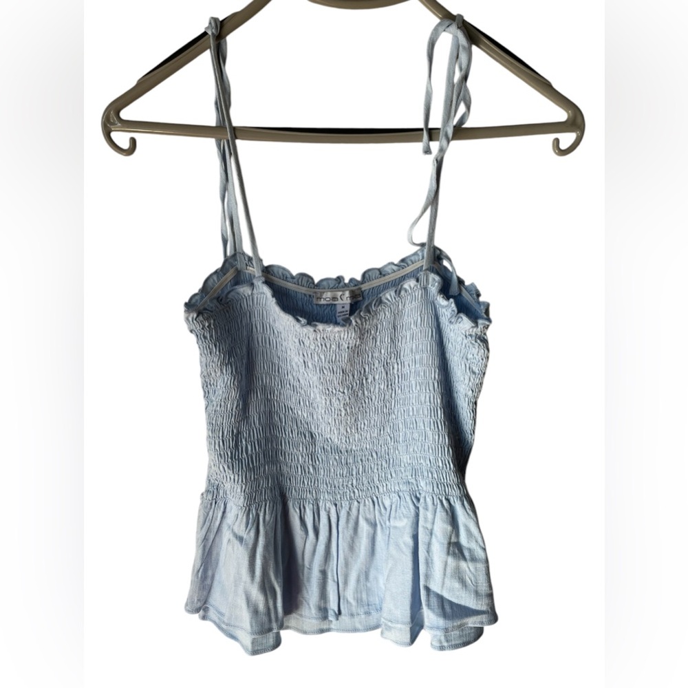 Moa Moa Women’s Crop Top Spaghetti Straps With Now Size M Color Blue